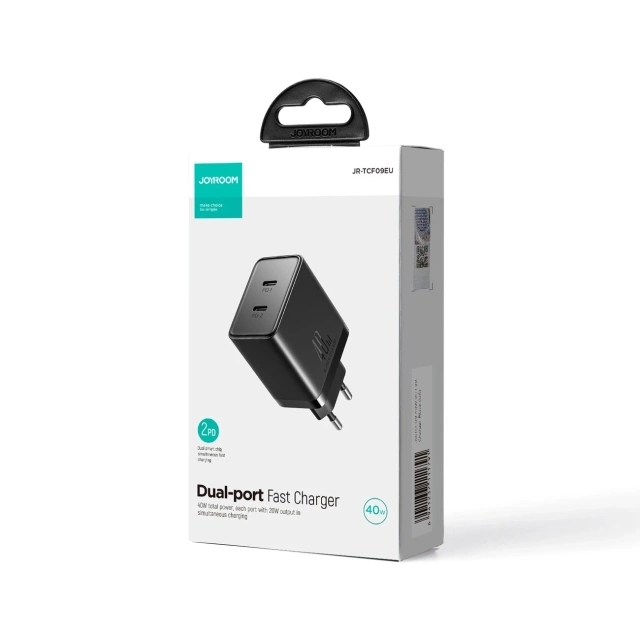 Joyroom JR-TCF09 Speed ​​​​40W – 2x USB-C PD/QC/AFC/FCP Wandladegerät
