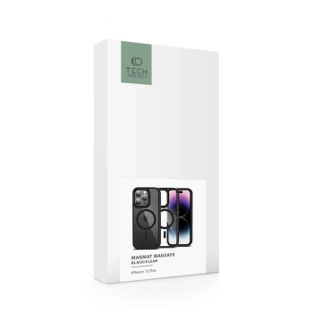 Etui Magmat MagSafe für Apple iPhone 15 Pro Schwarz/Klar
