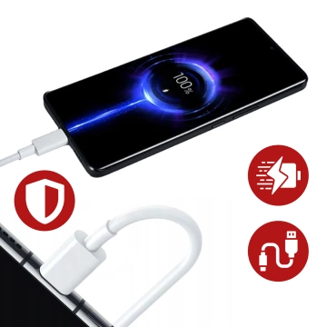 Xiaomi Original USB - USB-C Typ C Kabel stark schnell 120W PD 6A 1M Kabel Weiß