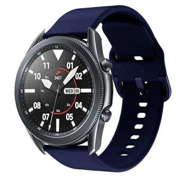 Smartwatch-Armband Beline Classic Universalarmband für 20mm Marineblau/Marineblau
