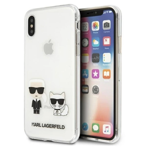 Etui Karl Lagerfeld KLHCI65CKTR do iPhone Xs Max hardcase Karl & Choupette