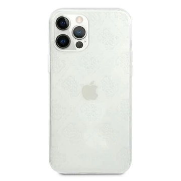 Guess GUHCP12L3D4GTR iPhone 12 Pro Max 6,7" transparentes Hardcase 4G 3D Pattern Collection