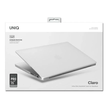 UNIQ Claro Laptoptasche für MacBook Pro 16" (2021)) transparent/taubenmatt klar