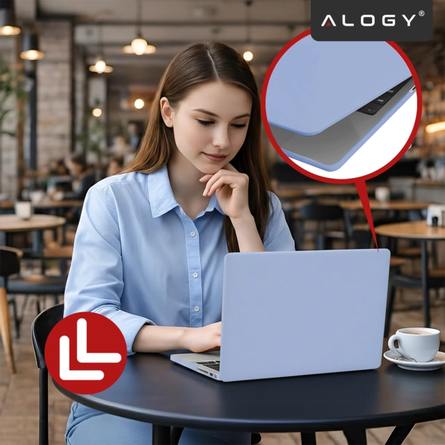 Etui do Apple Macbook Pro 14 2021-2024 (M1/M2/M3/M4) – elastyczna, matowa obudowa ochronna, lekka i odporna – Alogy AirGuard™ Lawendowy