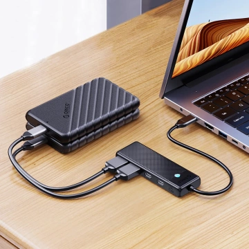 Hub USB-C Orico PAPW2AC-C3 4x Porty 100W PD 5Gbps Czarny