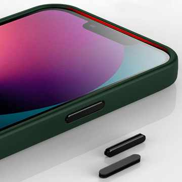 Schützendes MagMat Case für MagSafe für Apple iPhone 13 Mattgrünes Glas