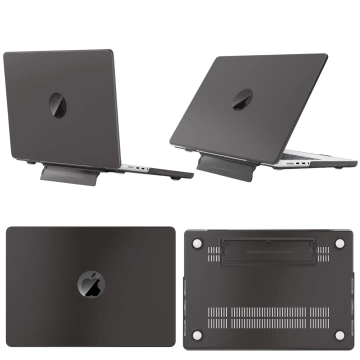 Alogy ProStand™ matte Hülle mit Ständer für MacBook Air 13,3" (A1932/A2179/A2337) Schwarz