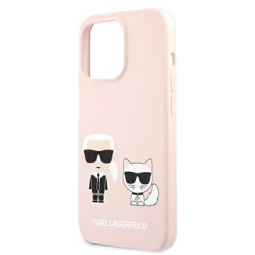 Karl Lagerfeld KLHMP13LSSKCI iPhone 13 Pro / 13 6,1" Hardcase jasnoróżowy/hellrosa Silikon Ikonik Karl