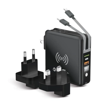 POWERBANK Forcell 5in1 10000mAh PD QC Kabelloses Reiseladegerät