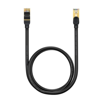 Baseus Speed ​​Seven Netzwerkkabel RJ45 10Gbps 1m schwarz (WKJS010101)