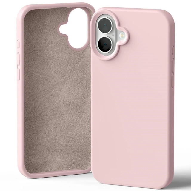 Mercury Silikonhülle für iPhone 16 Plus 6,7" Sandrosa