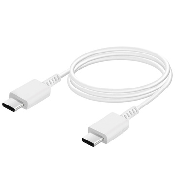 Original Samsung USB-C-auf-USB-C-Kabel EP-DW767 zum Aufladen, 1,8 m, 3 A, 25 W/45 W, Weiß