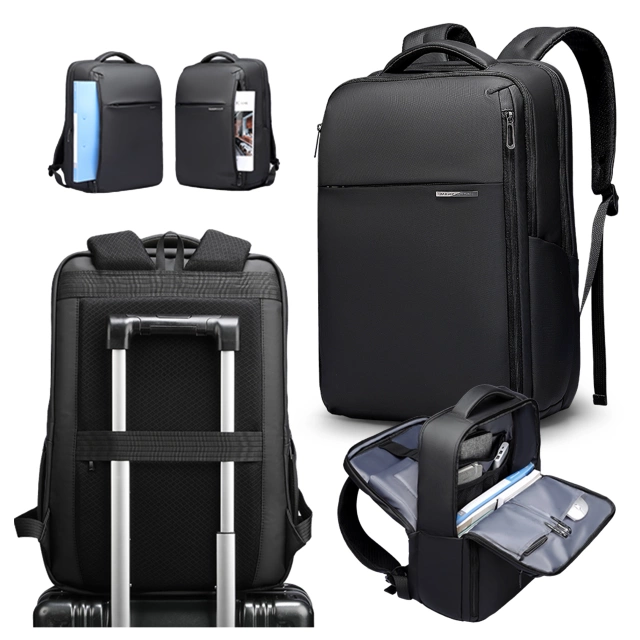 Plecak do Biura na Laptopa 15.6" Mark Ryden, Wodoodporny, Elegancki i Stylowy, Pojemny 23L, Praktyczny z Zamkiem YKK i Bocznymi Kieszeniami, 43 × 30 × 18 cm – Czarny