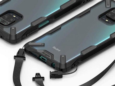 Etui Ringke Fusion X für Xiaomi Redmi Note 9S/ Pro/ Max Black