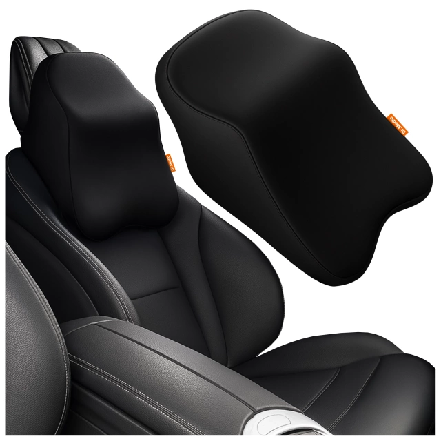 Poduszka do Samochodu pod Głowę Kark Szyję DR.MEDIC ErgoNeck™ Ergonomiczna poduszka na fotel zagłówek krzesło gamingowa do biura auta dla kierowcy pasażera