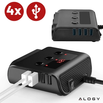 Alogy HUB Autoadapter Splitter für 12V-24V Zigarettenanzünder