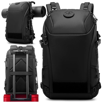 Bange 22L wasserdichter Rucksack für Laptops bis 15,6 Zoll – Geräumig und komfortabel, robust und atmungsaktiv, ideal für Stadt und Reisen, Arbeit und Flugreisen, Unisex – Schwarz