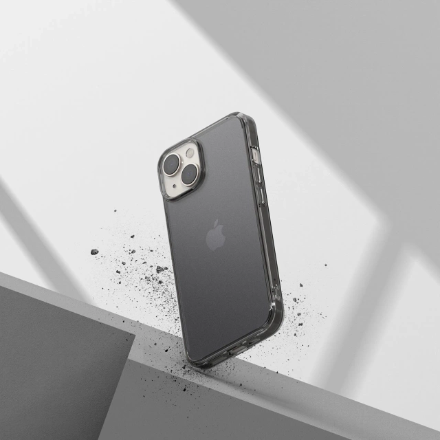 Etui Ringke Fusion Matte do iPhone 14 Plus pokrowiec z żelową ramką szary