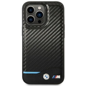 BMW BMHMP14L22NBCK Handyhülle für Apple iPhone 14 Pro 6.1" schwarz/schwarz Carbon MagSafe