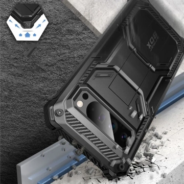 Google Pixel 9 Pro XL Supcase ArmorBox Schwarze Schutzhülle