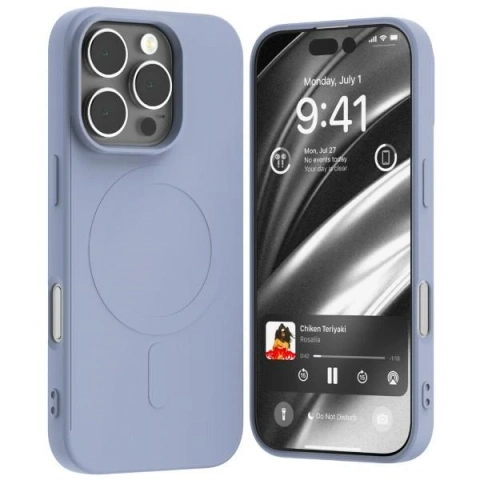 Mercury MagSafe Halbsilikonhülle für iPhone 16 Pro 6,3 Zoll Lavendel
