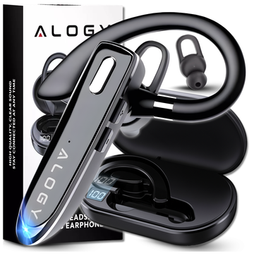 Kabelloses Headset für Bluetooth 4.0-Anrufe, Auto-Headset mit Display V8 Schwarz