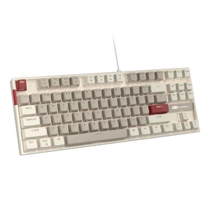 MageGee MK-STAR Retro-Mechanische Gaming-Tastatur in Weiß und Grau