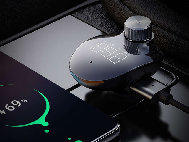 Ładowarka samochodowa Rock Space B302 Transmiter FM MP3 Bluetooth