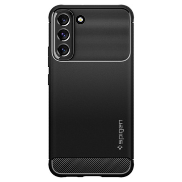 Hülle für Samsung Galaxy S22 Hülle Spigen Rugged Armor Matte Black Glass