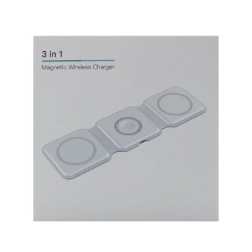 Ecobox Ładowarka Indukcyjna MagSafe 15W Biała 3w1