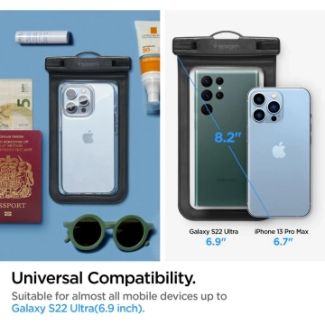 Spigen a601 universelle wasserdichte Hülle 2er-Pack schwarz