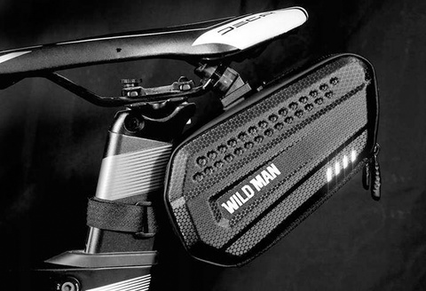 Etui torba sakwa na rower uchwyt rowerowy Wildman Bag ES7 1,2l Czarny