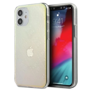 Guess GUHCP12S3D4GIRBL iPhone 12 mini 5,4" opalowy/irisescent hardcase 4G 3D Pattern Collection