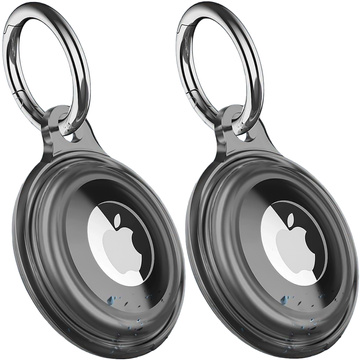 Locator-Hülle für Apple AirTag Schlüsselanhänger, wasserdichte Hülle Alogy 360, IPX8-Gehäuse mit Anhänger, mattschwarz