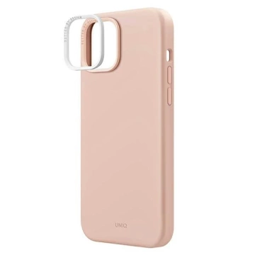 UNIQ Lino Hue Hülle für iPhone 14 Plus 6.7" Magclick Charging pink/blush pink