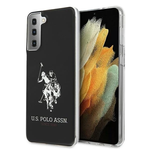 Etui na telefon US Polo Shiny Big Logo do Samsung Galaxy S21 czarny/black 