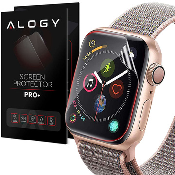 2x Hydrogel Alogy Hydrogel Schutzfolie für Smartwatch für Apple Watch 7 (45mm)