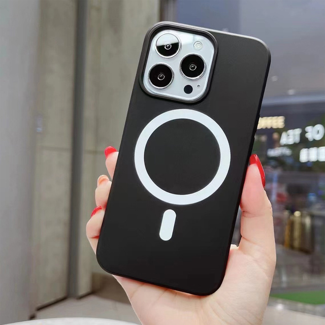 Etui do MagSafe Ultra Slim Mag Alogy do ładowarek Qi do Apple iPhone 13 Pro Czarne + Szkło