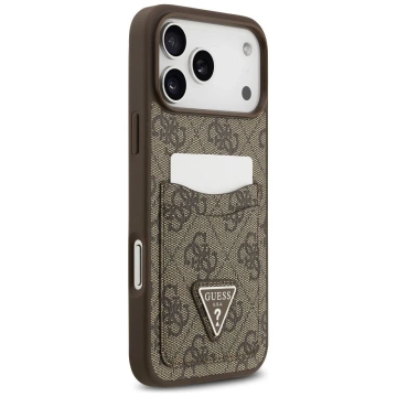 Etui Guess do iPhone 17 Pro Max 4G Double Card Triangle Gold
