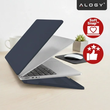 Schutzhülle für Apple MacBook Pro 14 2021–2024 (M1/M2/M3/M4) – flexible, matte Schutzhülle, leicht und widerstandsfähig – Alogy AirGuard™ Marineblau