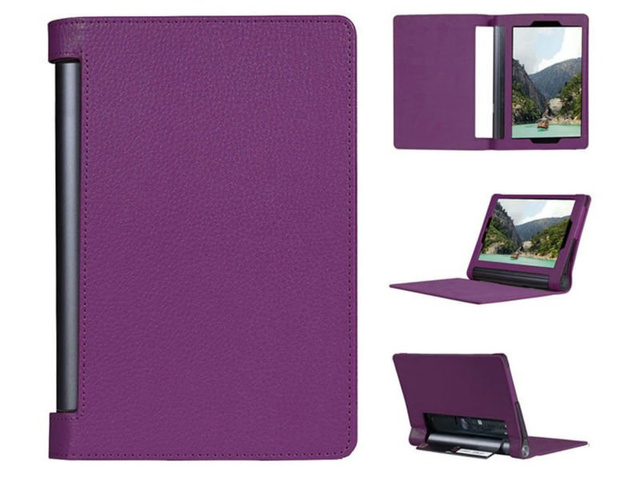 Leder-Magnethülle für Lenovo Yoga Tab3 Pro X90 / Tab3 Plus Violett
