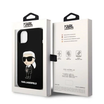 Etui Karl Lagerfeld KLHCP14MSNIKBCK do Apple iPhone 14 Plus 6,7" hardcase Silicone Ikonik