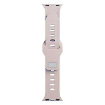 Smartwatch-Zubehör 3mk Silicone Watch Strap für Apple Watch 42/44/45/49 mm Latte