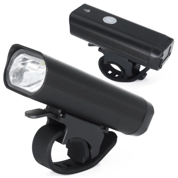 Lampka rowerowa przód LED SUPER JASNA 8H ŚWIECENIA przednia światło roweru 800LM 1800mah oświetlenie wodoodporna światełko na rower czarna