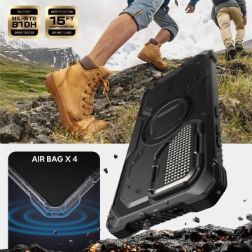 Etui für Samsung Galaxy S25 Ultra Supcase i-Blason ArmorBox Mag MagSafe Schwarz
