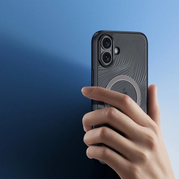 Etui do iPhone 16 Dux Ducis Aimo Mag z MagSafe - Czarny