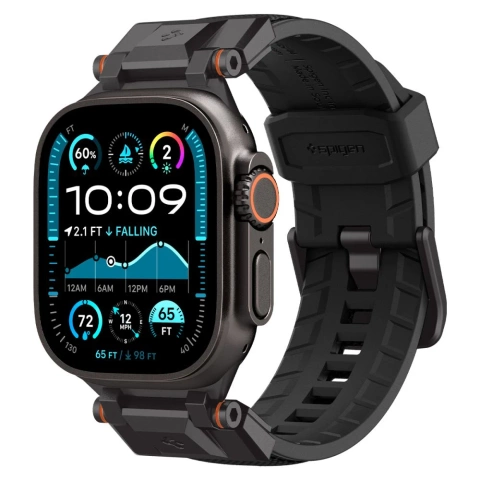 Pasek Opaska Spigen DuraPro Armor do Apple Watch 42-49mm - Czarny Black Edition