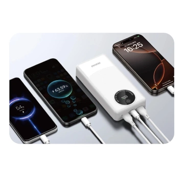 Powerbank Dudao K12Pro 20000mAh 22.5W USB-C USB-A Biały
