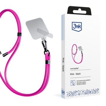 Universelles Smartphone-Lanyard 3mk EasyClip Pink (schwarz)