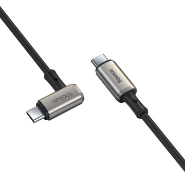 USB-C-zu-USB-C-Kabel, abgewinkelt 3.1 Baseus Hammer, 100 W, PD, 4K 1,5 m (schwarz)